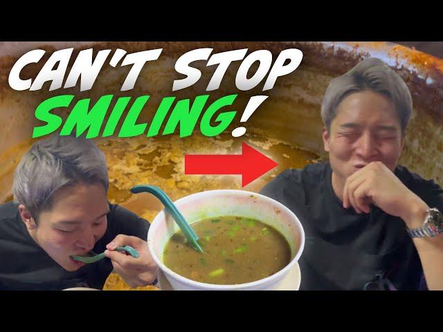 SHO is trying to be Malaysian?Japanese eat the restaurant with finest soup for  first time! food