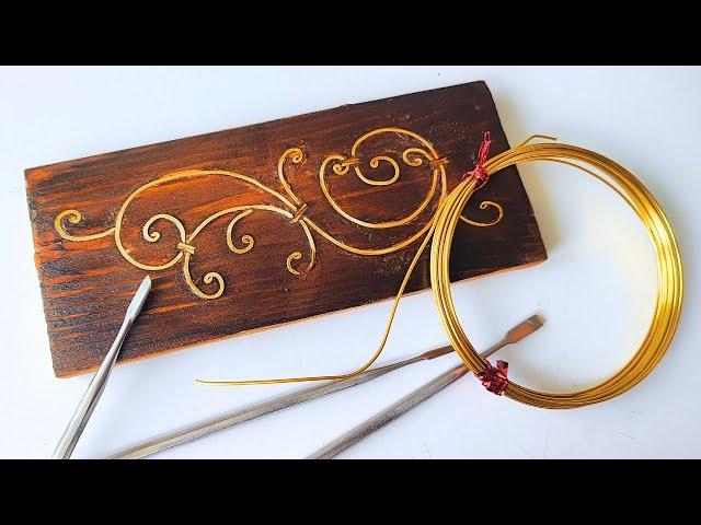 Brass Wire Inlay Tutorial for Woodworking Enthusiasts