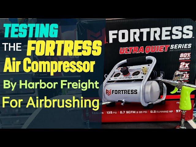 Testing Harbor Freights Fortress Air Compressor For Airbrushing - Quiet High Quality Unit