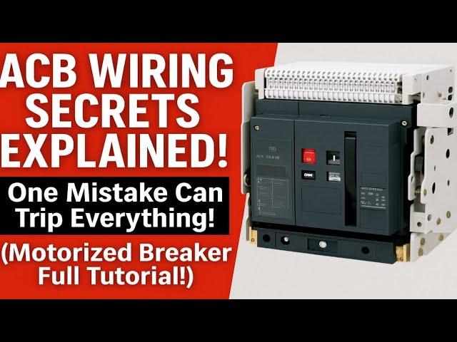 Air Circuit Breakers (ACB) wiring diagram| Type Accessories, Operation | PowerLearningChannel #acb