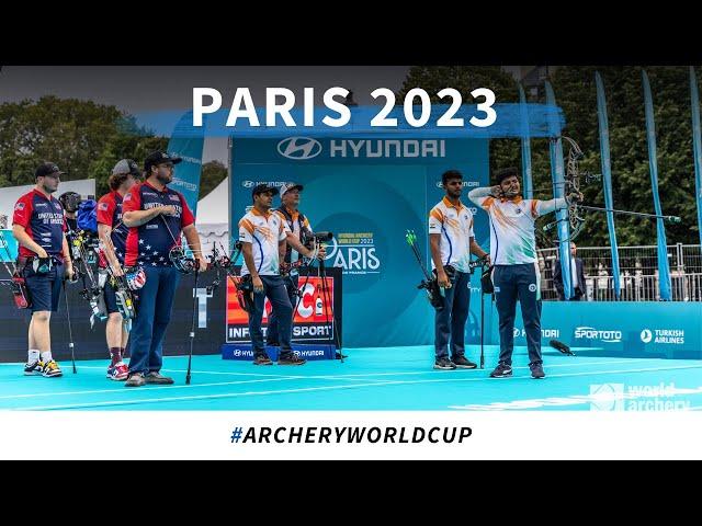 India v USA – compound men team gold | Paris 2023 World Cup S4