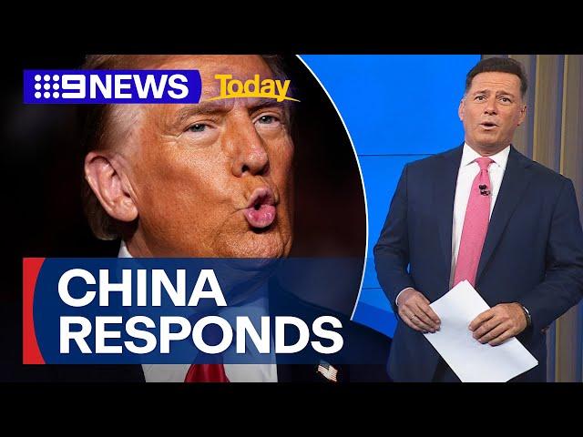 What was China’s response to Donald Trump's threats? | 9 News Australia