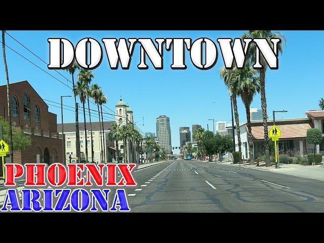 Phoenix - Arizona - 4K Downtown Drive