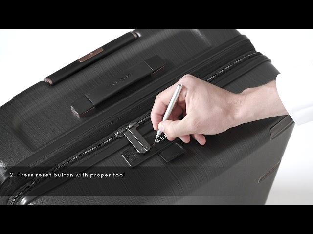 Samsonite EVOA TECH - How To Set The TSA Lock