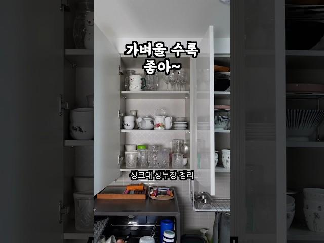 싱크대 상부장 정리