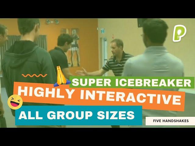Extremely Fun & Interactive ICE-BREAKER Game - Five Handshakes In Five Minutes | playmeo