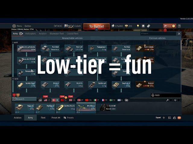 Low-tier = fun (war thunder)