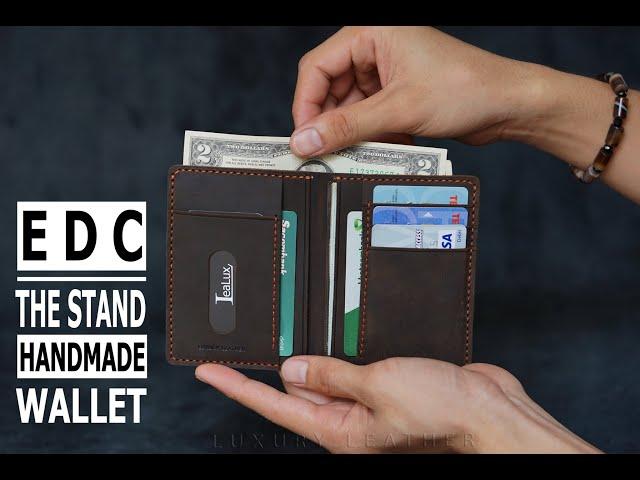 Handmade Leather-LuxuryLeather-THE STAND WALLET #leatherhandmade#cardwallet#handmadecollection