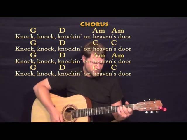 Knocking On Heaven's Door (Bob Dylan) Strum Guitar Cover Lesson with Lyrics