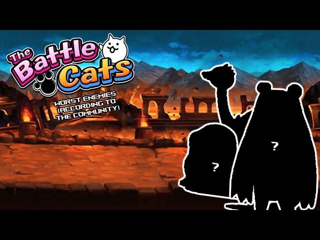 The WORST ENEMIES In The Battle Cats (According to the Community)