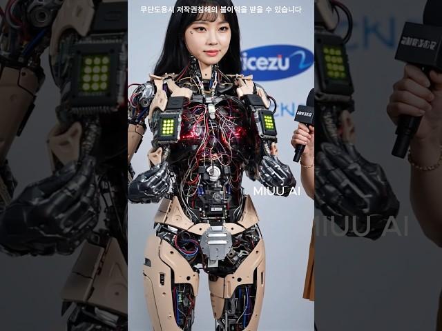 인터뷰중 자신의 모든걸 공개 #robot #aiart #humanoid