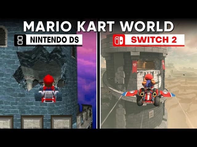 Comparing Mario Kart World Tracks to their Originals