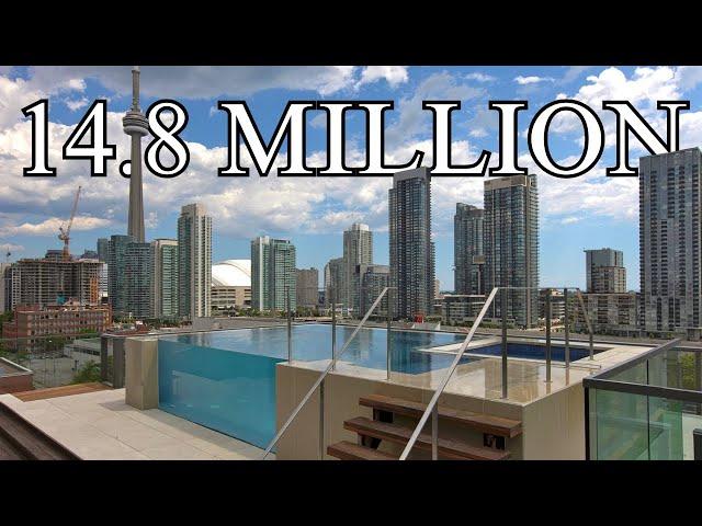 14.8 Million Dollar Penthouse Apartment Tour | Downtown Toronto