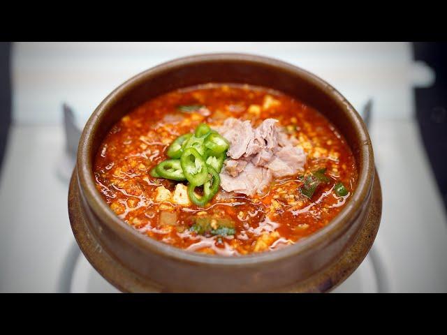 참치 한 캔으로 이런 새로운 맛이??  무조건 밥 두공기씩 먹게되는 [참치짜글이]