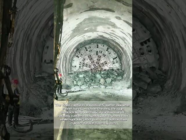 Underground Giant: The 5-Meter Wide Tunneling Titan at Work!
