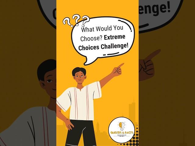 Extreme Choice Challenge #challange #choices #choiceschallenge #thisorthat #quizchallenge #shorts