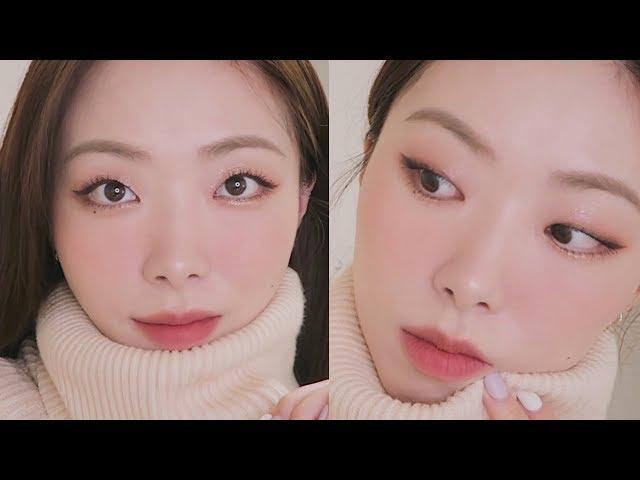 크리스마스에 눈이올까요? 메이크업️  팔레트하나로 말린장미 색감 끄-읕 #연말메이크업 #크리스마스메이크업 #화이트크리스마스  [장호프]