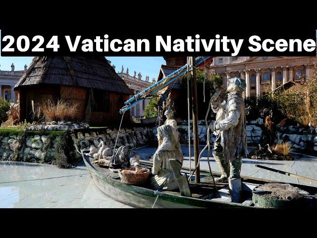 Rome Italy, 2024 Vatican Nativity Scene, Christmas in Vatican City