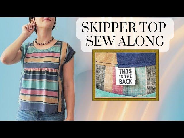 Skipper Top Sew Along - View A // Matchy Matchy Sewing Club Pattern with Kylie and the Machine Label