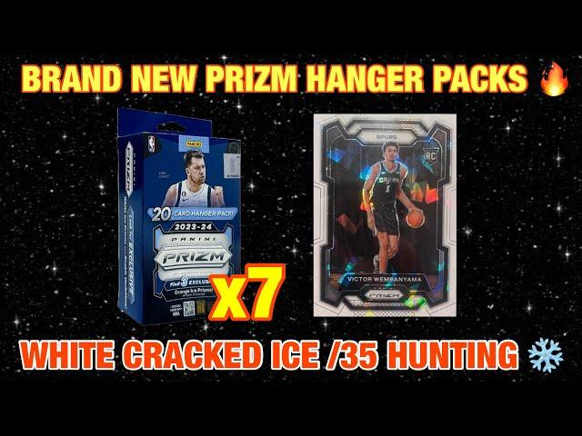 * ROOKIE AUTO PULL! 2023-2024 PRIZM BASKETBALL HANGER PACKS REVIEW! WHITE CRACKED ICE HUNTING