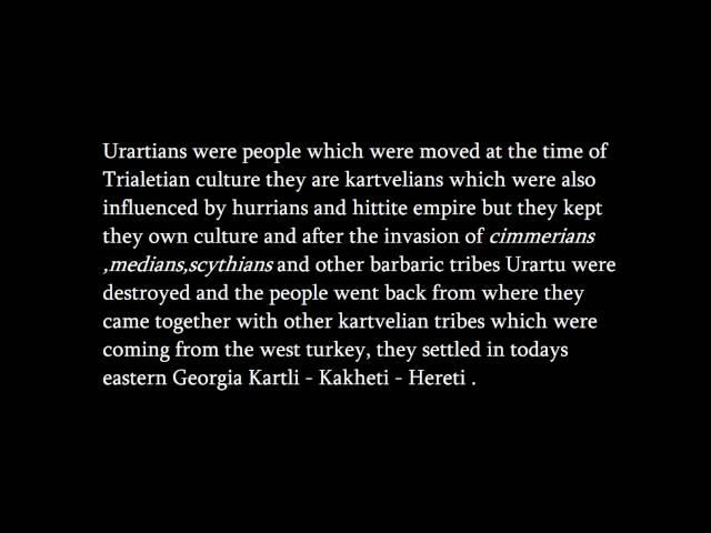 Urartians were Kartvelians(georgians)