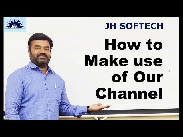 How to make use of JH SOFTECH Channel