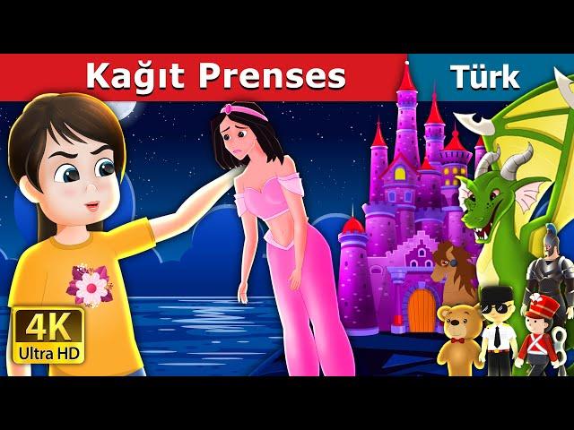 Kağıt Prenses | The Paper Princess in Turkish | Türkçe Peri Masalları | @TurkiyaFairyTales