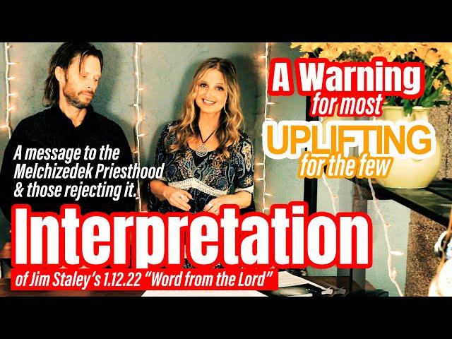 Interpretation of Jim Staleys "Word from the Lord" | Yah's STERN warning to Israel | Chosen or Not?