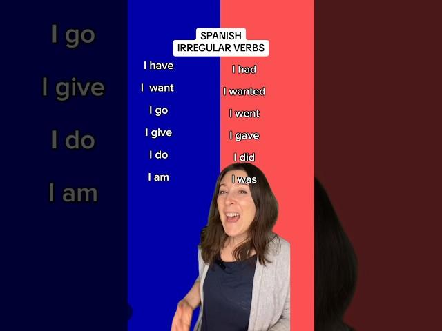 Spanish verb conjugation - present and preterite! #spanishlesson #spanishverbs #spanishteacher