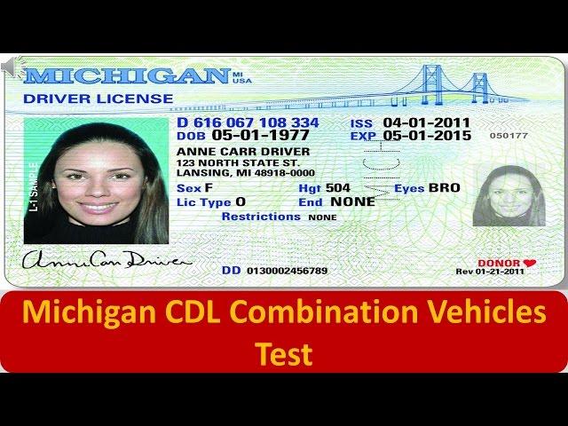 Michigan CDL Combination Vehicles Test