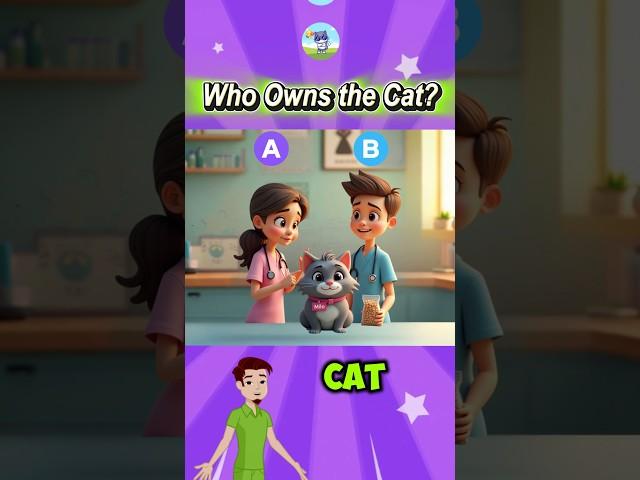 who owns the cat? #riddleoftheday #riddlejourney #riddles #animation #logicgames #game #quiz