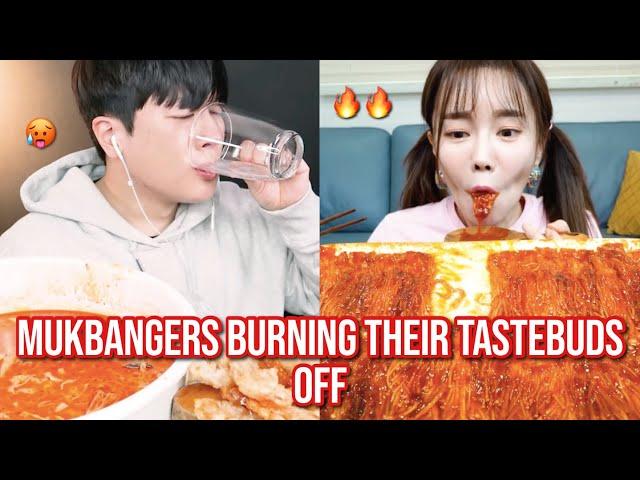 mukbangers BURNING their tastebuds off