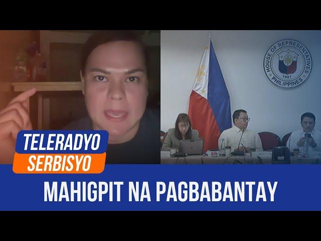 OVP funds probe needs tightened security after VP Duterte’s slay remark: solon | (24 November 2024)