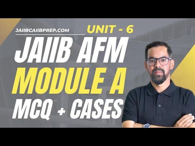 JAIIB AFM UNIT 6 Depreciation |  AFM MCQS & CASES 2025 | JAIIB 2025 | JAIIB AFM By Mahesh Sir