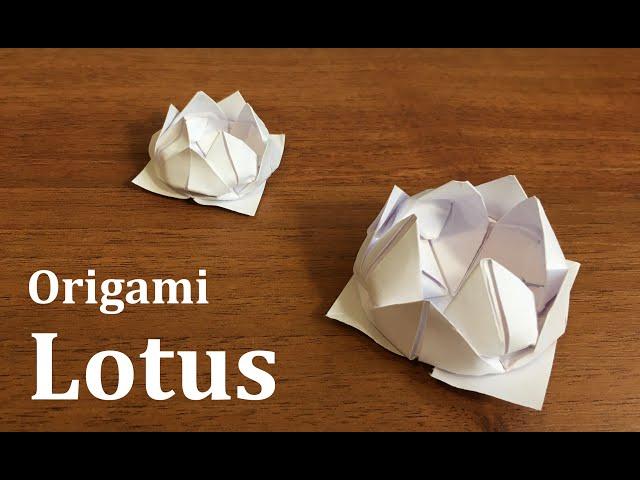 Easy Origami Lotus Flower Tutorial - DIY - Paper Craft