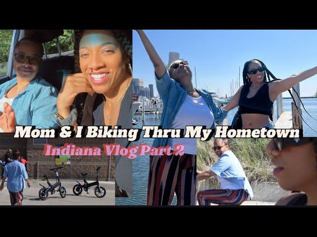 Mom and I : Biking Through My hometown| Indiana vlog Part 2