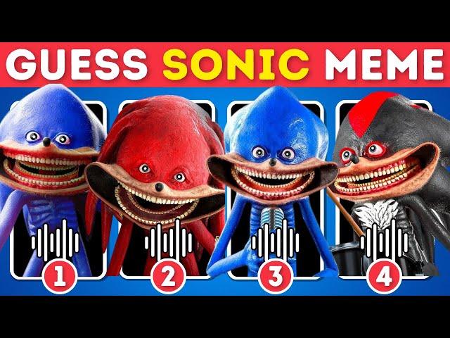 Guess Sonic Meme & Dance Challenge ~ Sonic The Hedgehog 3 Movie Quiz | Sonic, Shin Sonic, Sonic.Exe