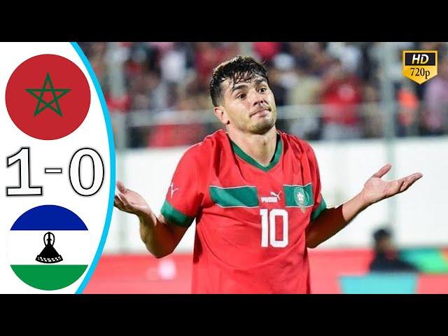 Morocco vs Lesotho 1-0 Hіghlіghts & All Goals 2024 Brahim Diaz Goal 90+