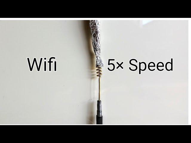 DIY WiFi Signal Booster Antenna in 2 Minutes !