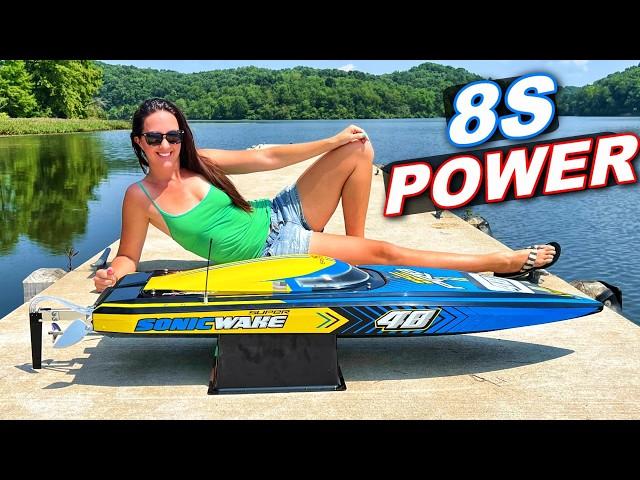 BIGGEST RC BOAT in the UNIVERSE with Self-Righting!!! - Pro Boat Super Sonicwake