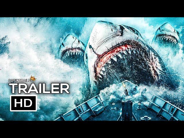 MEGALODON: THE FRENZY Official Trailer (2023) Shark, Horror Movie HD