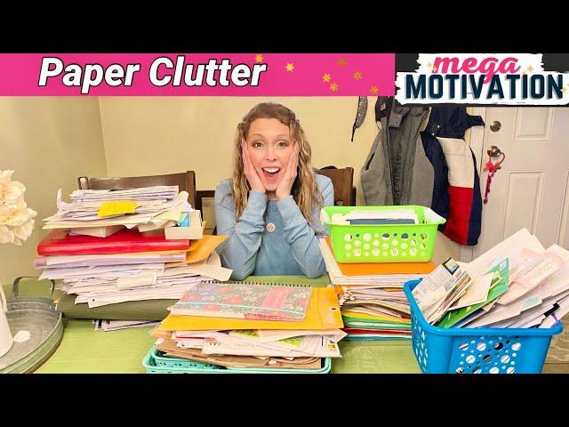 Hoarders ️ Minimalist Home | Paper Clutter & Organization | Mega Motivation Collab