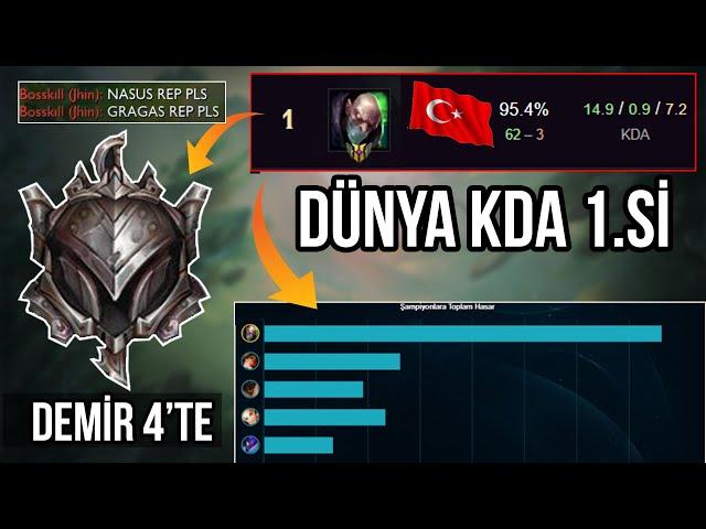 DEMİRLER ÇILDIRDI! DÜNYA KDA 1.Sİ DEMİR 4'te OYNARSA NE OLUR? LOL PİT