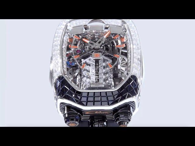 The Jacob & Co. Bugatti Chiron Baguette Black and Orange Sapphires