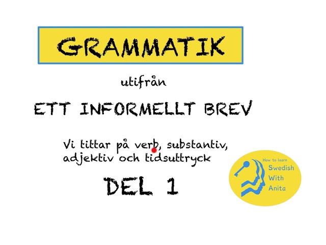 How To Learn Swedish GRAMMATIK