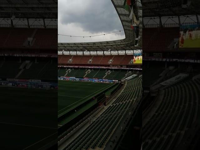 Гимн ФК Локомотив на пустом стадионе
