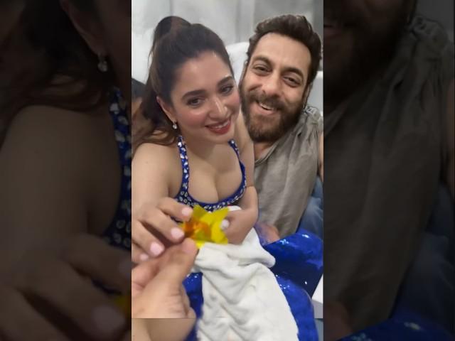 Salman Khan और Tamanna की Backstage मस्ती, Birthday Special #salmankhan #tamannaah #bollywood