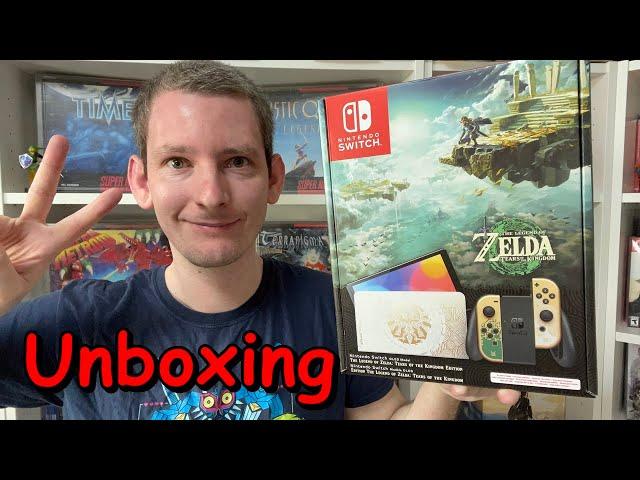 Nintendo Switch Konsole OLED The Legend of Zelda Tears of the Kingdom Edition Unboxing  - Deutsch