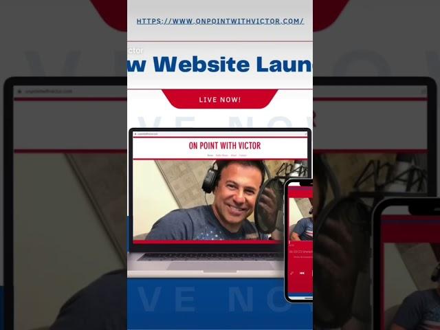 My new website is LIVE at https://www.onpointwithvictor.com Let me know what you guys think!