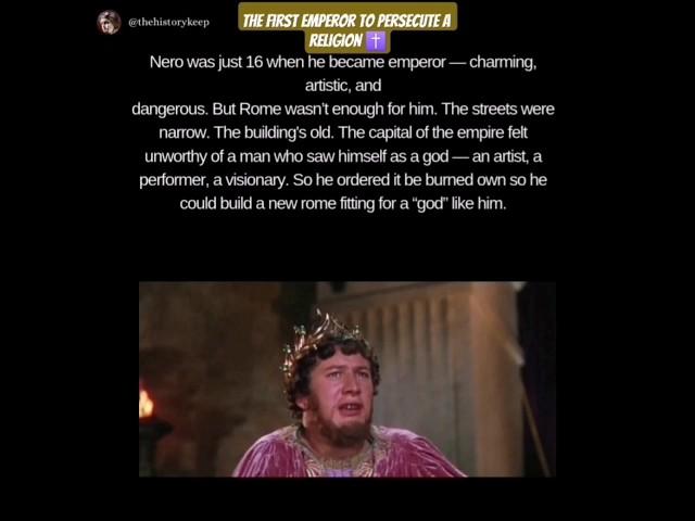 Nero the emperor who killed Christians ️ #history #romanemperor